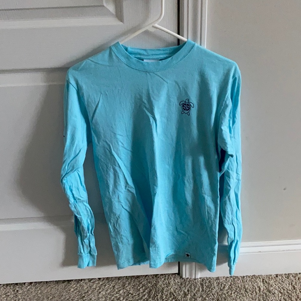 Light blue simply southern long sleeve T-shirt